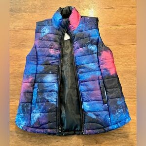 Galaxy Print Women’s Puffer Vest